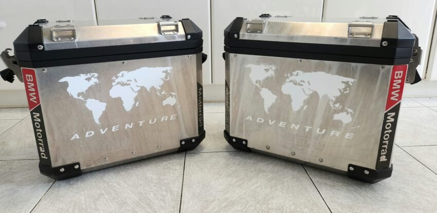 COPPIA VALIGIE LATERALI ALLUMINIO BMW R 1200 GS  ADVENTURE K25 DAL 2005 AL 2013