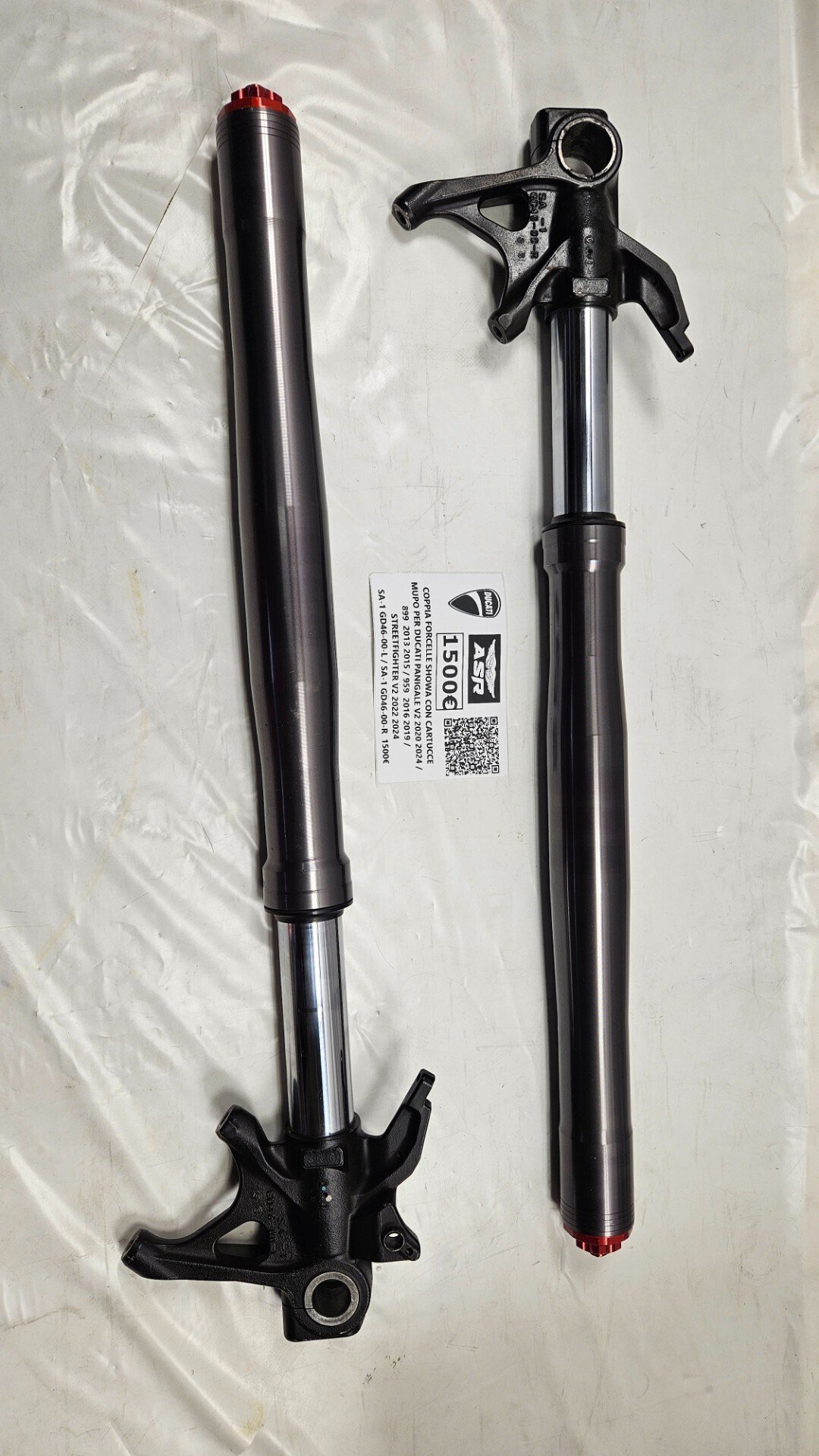COPPIA FORCELLE ANTERIORI SHOWA CON CARTUCCE MUPO PER DUCATI PANIGALE V2 899