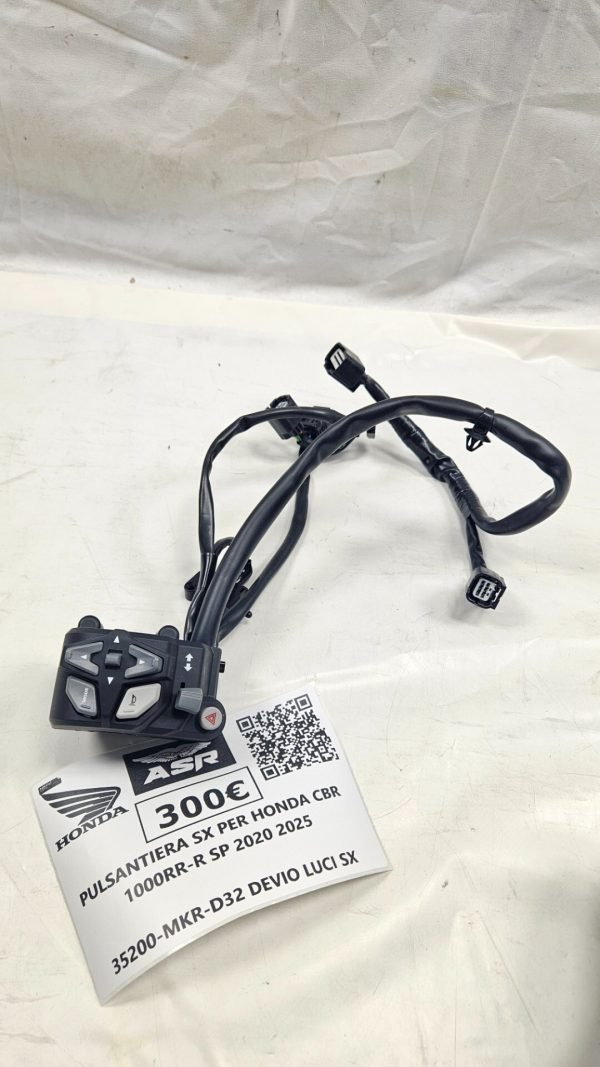 PULSANTIERA SINISTRA DEVIO LUCI PER HONDA CBR 1000RR-R SP 2020 2025