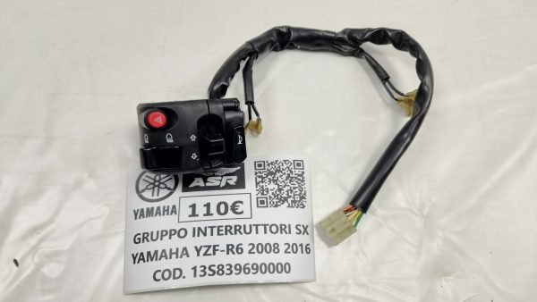 GRUPPO INTERRUTTORI SINISTRO DEVIO LUCI PER YAMAHA YZF R6 2008 2016