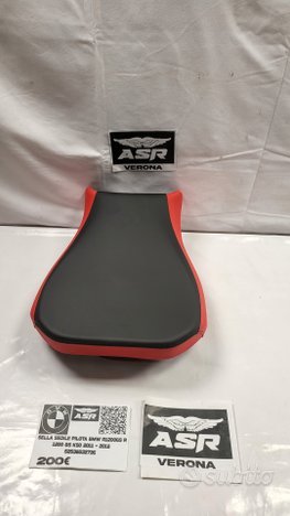 SELLA SEDILE SEAT ANTERIORE PILOTA ROSSA E NERA BM