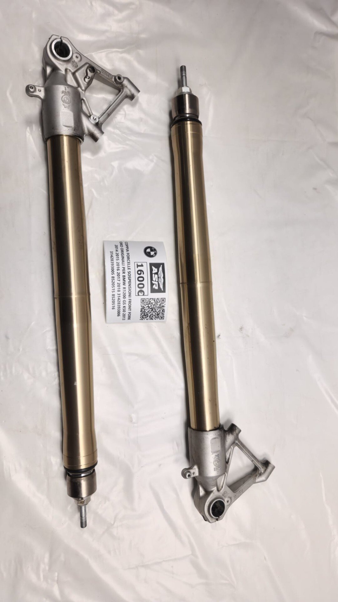 COPPIA FORCELLE ORO ORIGINALI PER BMW R1200 GS K50 2013 2018 - immagine 2