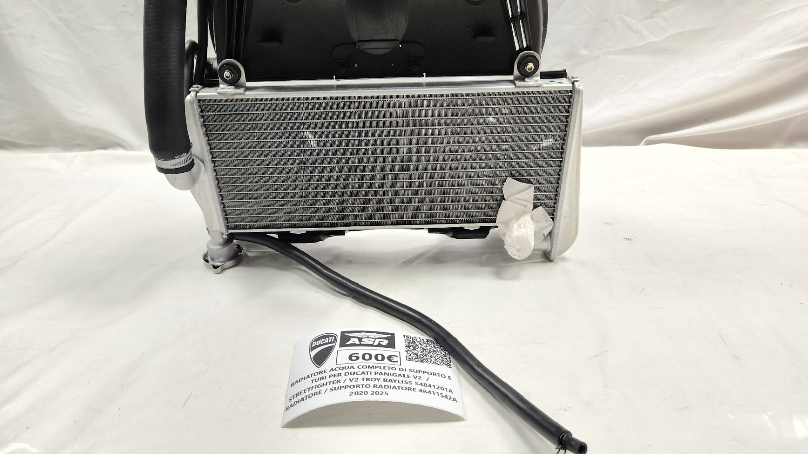 RADIATORE ACQUA COMPLETO DI SUPPORTO PER DUCATI PANIGALE V2 2020 2025 - immagine 3