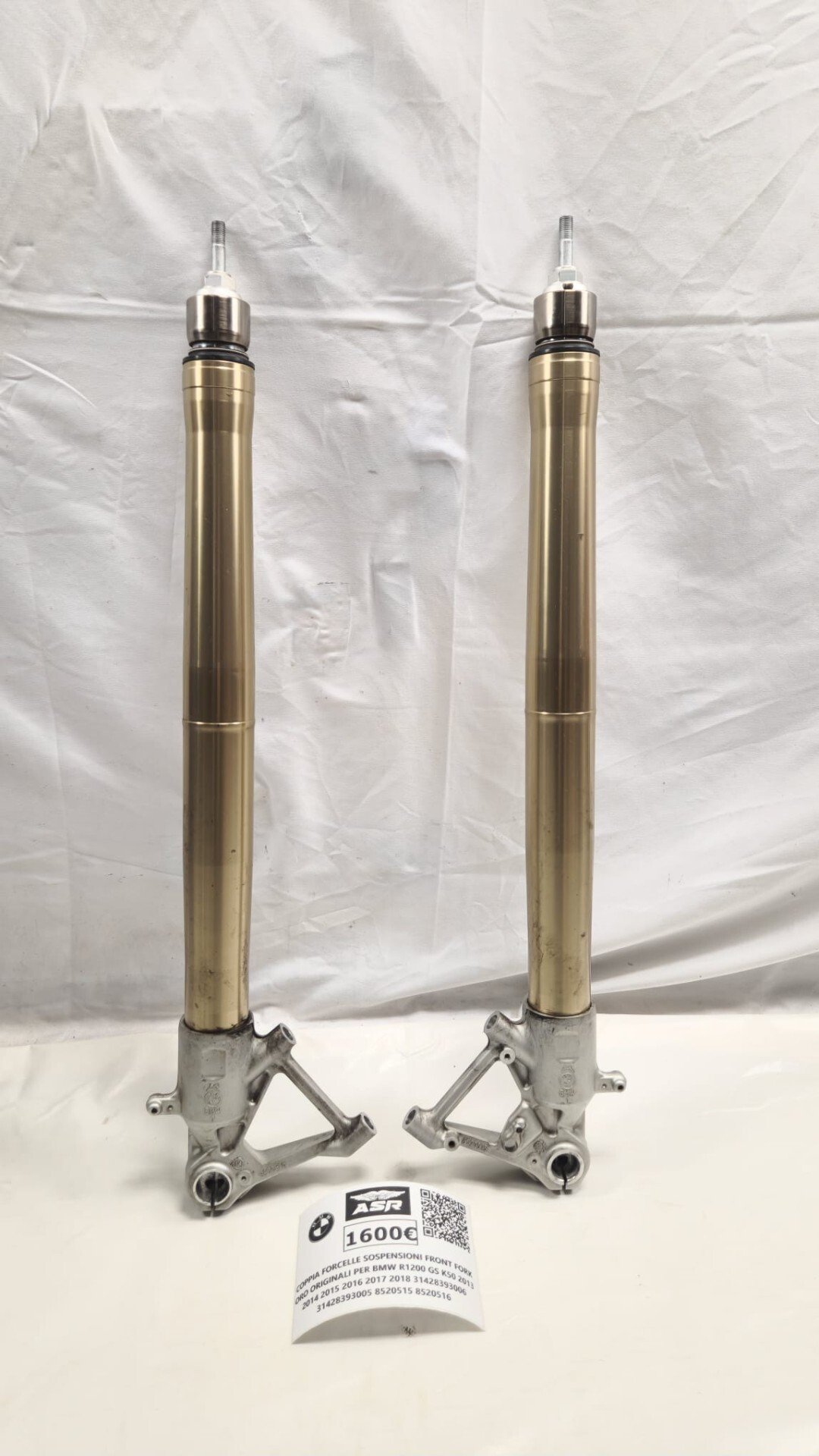 COPPIA FORCELLE ORO ORIGINALI PER BMW R1200 GS K50 2013 2018 - immagine 4