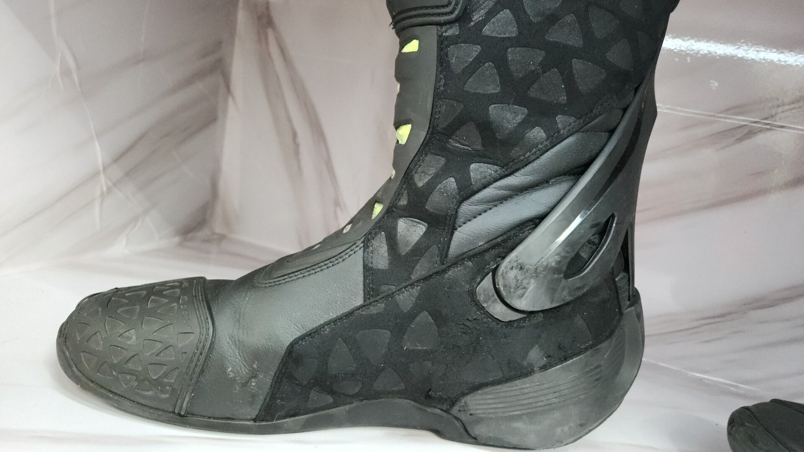 Stivali Moto Racing TCX RT-Race Nero Giallo Fluo TAGLIA 45 - immagine 6