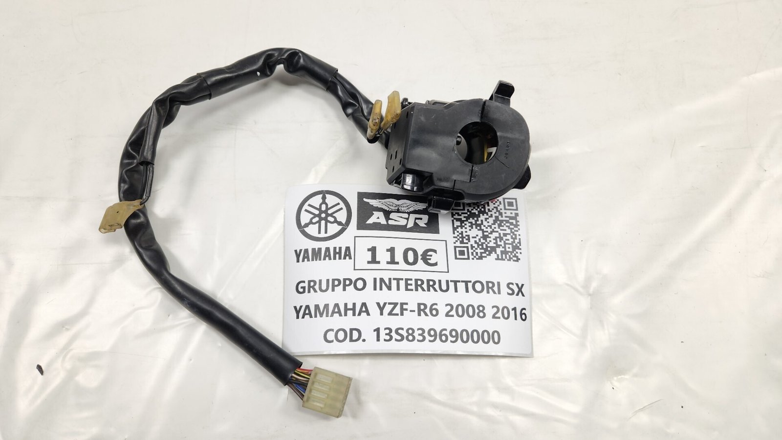 GRUPPO INTERRUTTORI SINISTRO DEVIO LUCI PER YAMAHA YZF R6 2008 2016