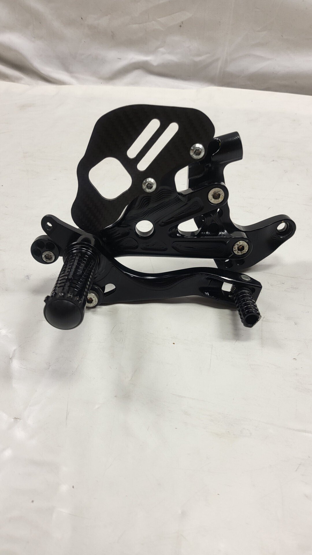 COPPIA PEDANE RACING SPIDER PER DUCATI PANIGALE V4 V4S V4R EVO MODEL BLACK - immagine 6