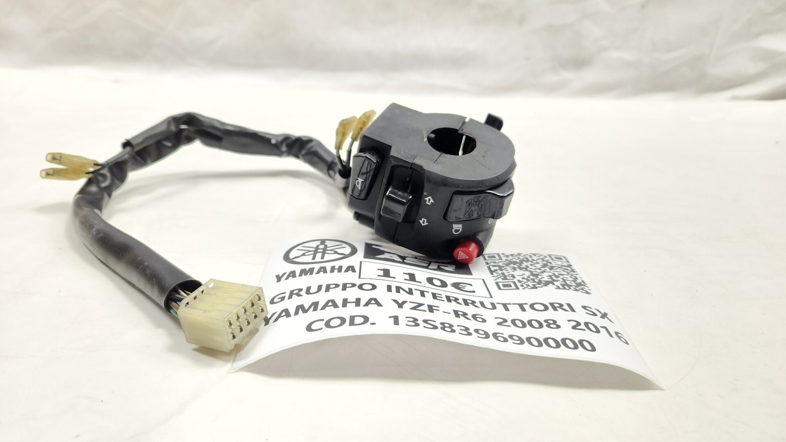 GRUPPO INTERRUTTORI SINISTRO DEVIO LUCI PER YAMAHA YZF R6 2008 2016