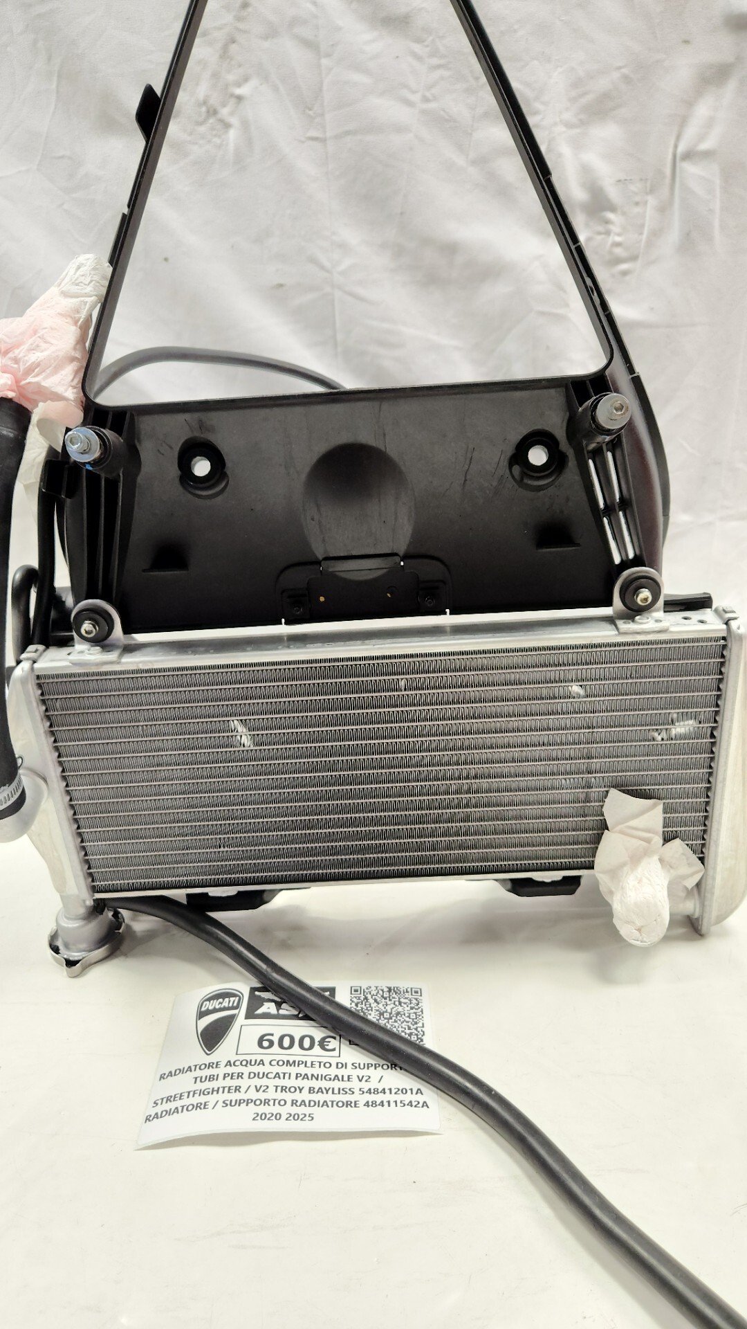RADIATORE ACQUA COMPLETO DI SUPPORTO PER DUCATI PANIGALE V2 2020 2025 - immagine 8