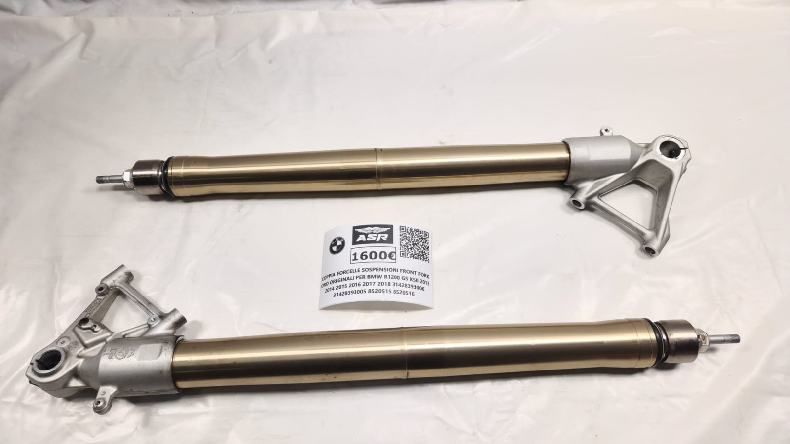 COPPIA FORCELLE ORO ORIGINALI PER BMW R1200 GS K50 2013 2018 - immagine 12